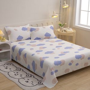 Bed Sheet Plant Flowers Printed Sheets Pure Cotton Pillowcase
