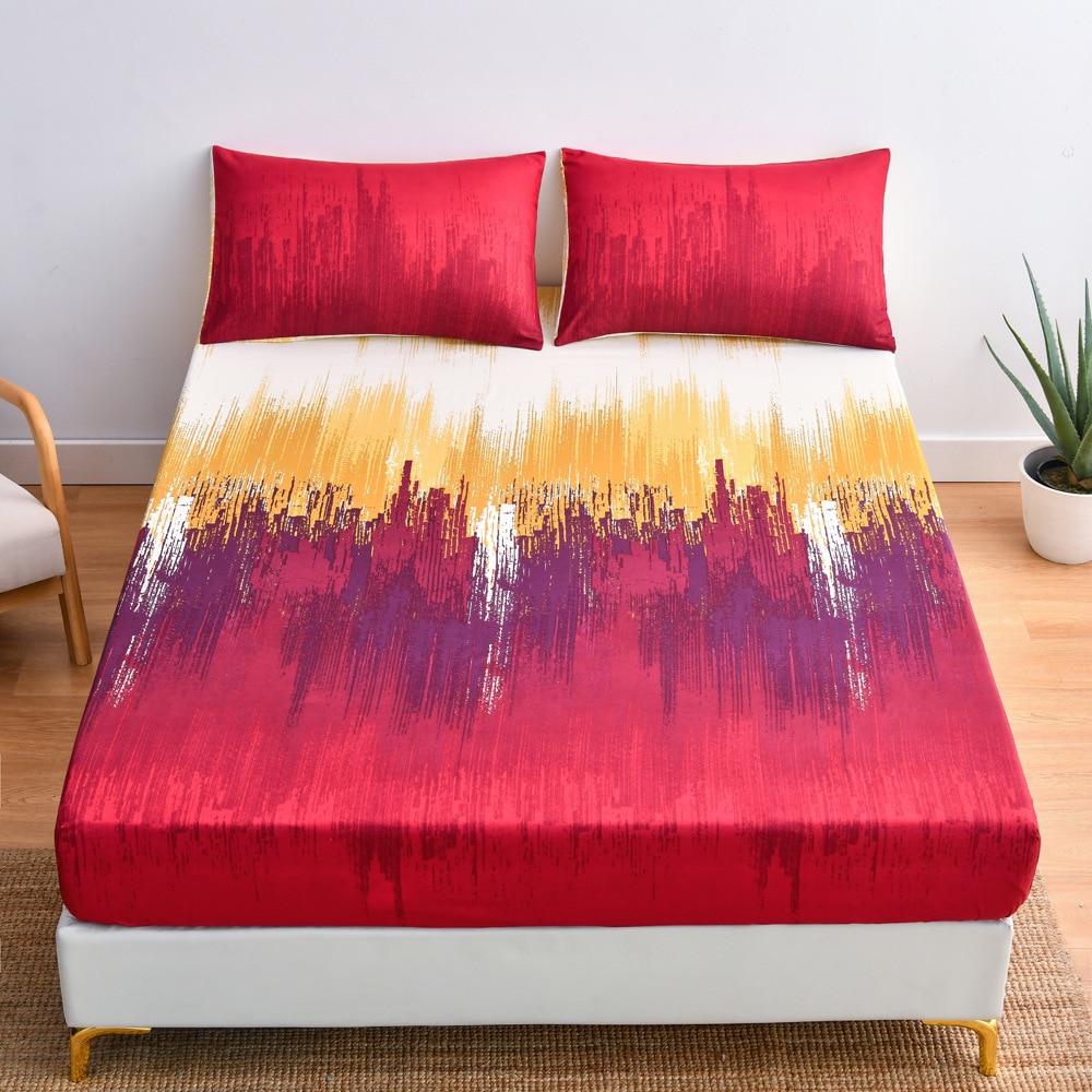 Double-Bed-Sheet-Set-3-1pcs180x200cm-Extra-Large-Pink-Heart-Pattern-Fitted-Sheet-Set-Mattress-Cover-5