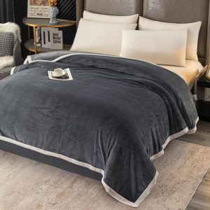 Double Sided Thickened Milk Wool Blanket Sleeping Blanket одеялоc