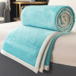 Flannel Milk Plush Blanket for Bed Laying Single Student Dormitory Blanket
