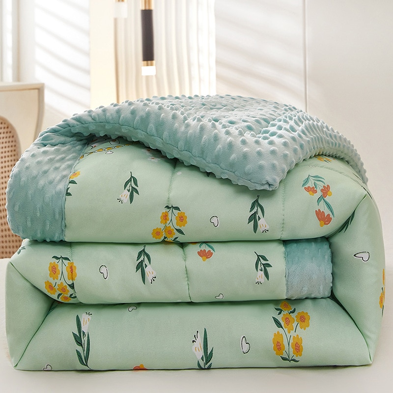 Machine-Washable-Cotton-and-Bean-Quilt-Student-Quilt-Skin-Friendly-Cotton-and-Bean-Quilt-Thick-Winter-3