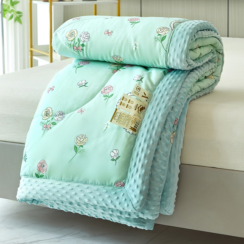 Machine-Washable-Cotton-and-Bean-Quilt-Student-Quilt-Skin-Friendly-Cotton-and-Bean-Quilt-Thick-Winter-4