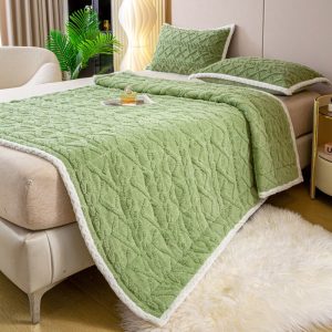 New Thickened Taffel Plush Cotton Mattress Bean Blankets for Beds