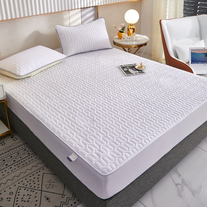 Thickened-Mattress-Cover-Thick-Quilted-Bed-Sheet-Printed-Bedding-Large-Anti-Slip-Bed-Sheet-Dust-Cover
